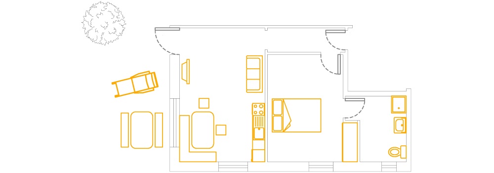 Layout Wohnung 1